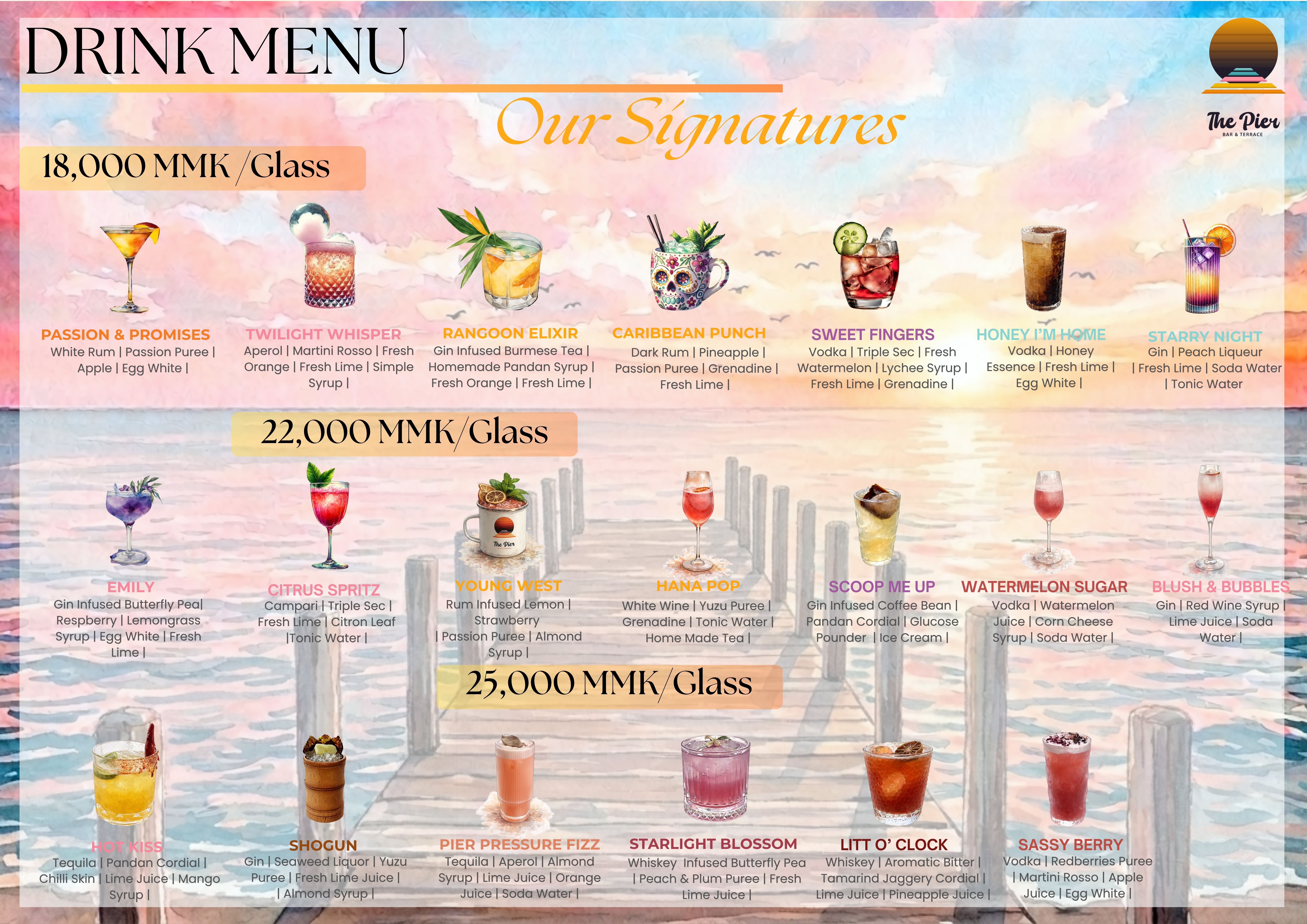 The Pier menu image 1