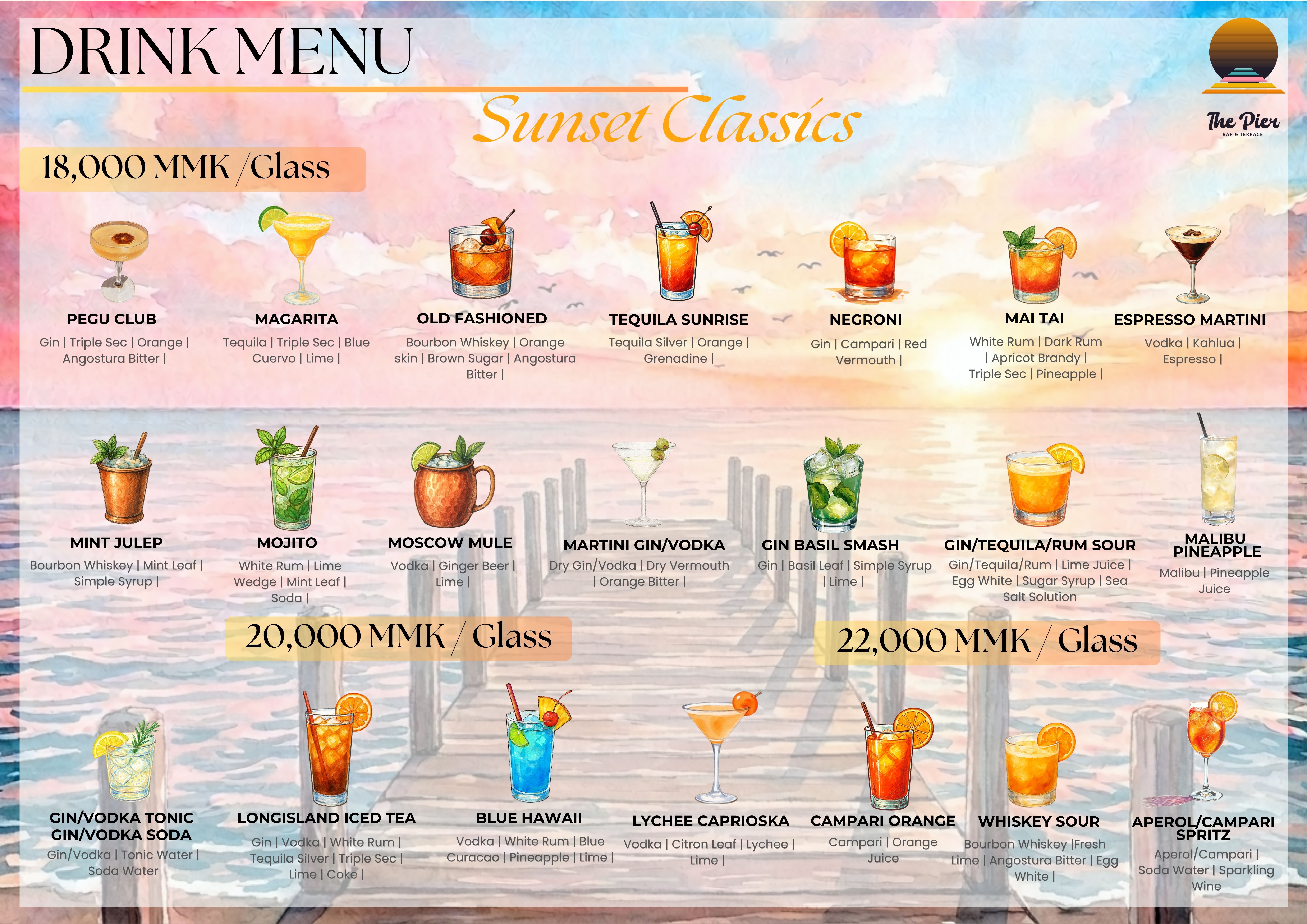 The Pier menu image 1