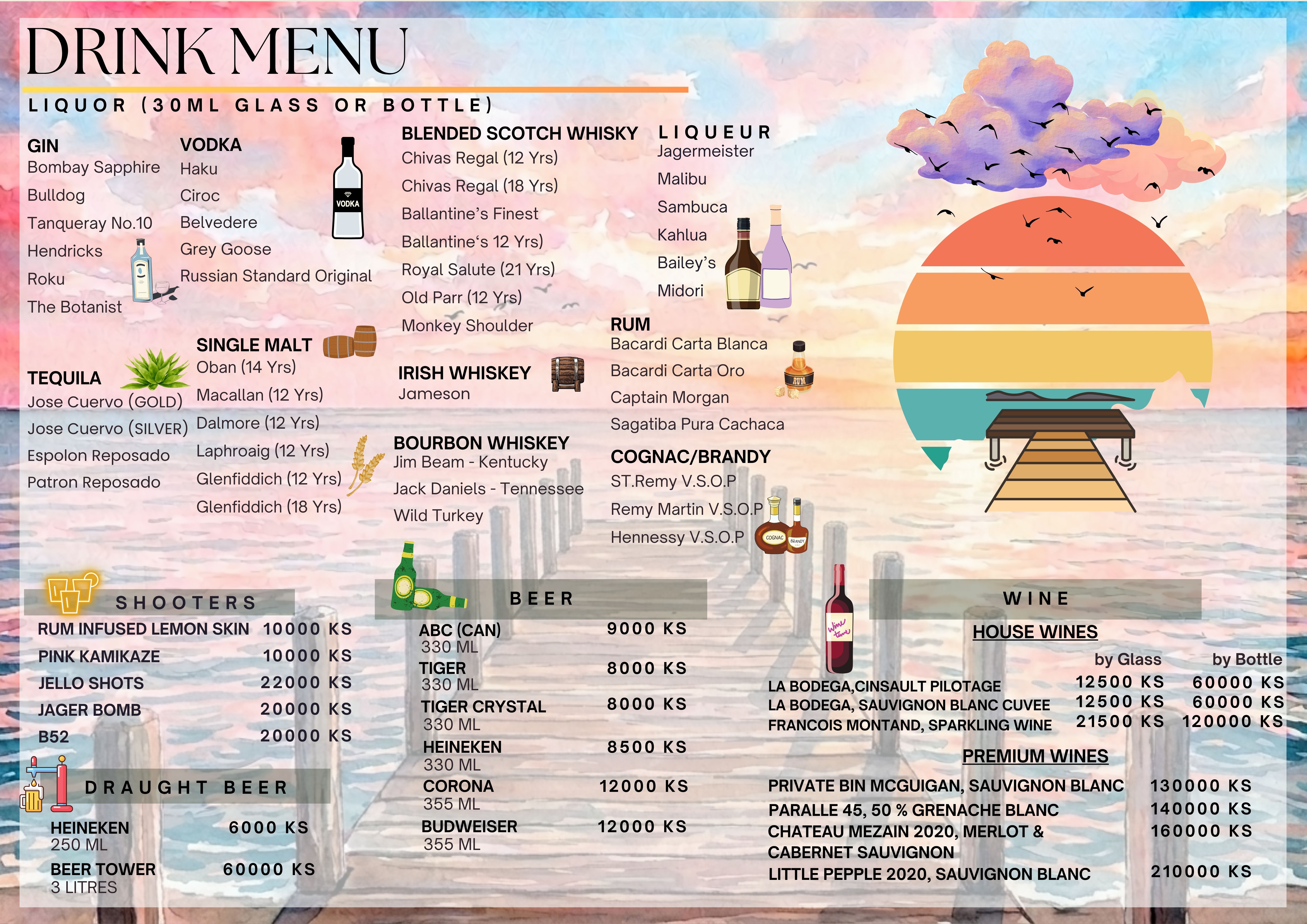 The Pier menu image 1